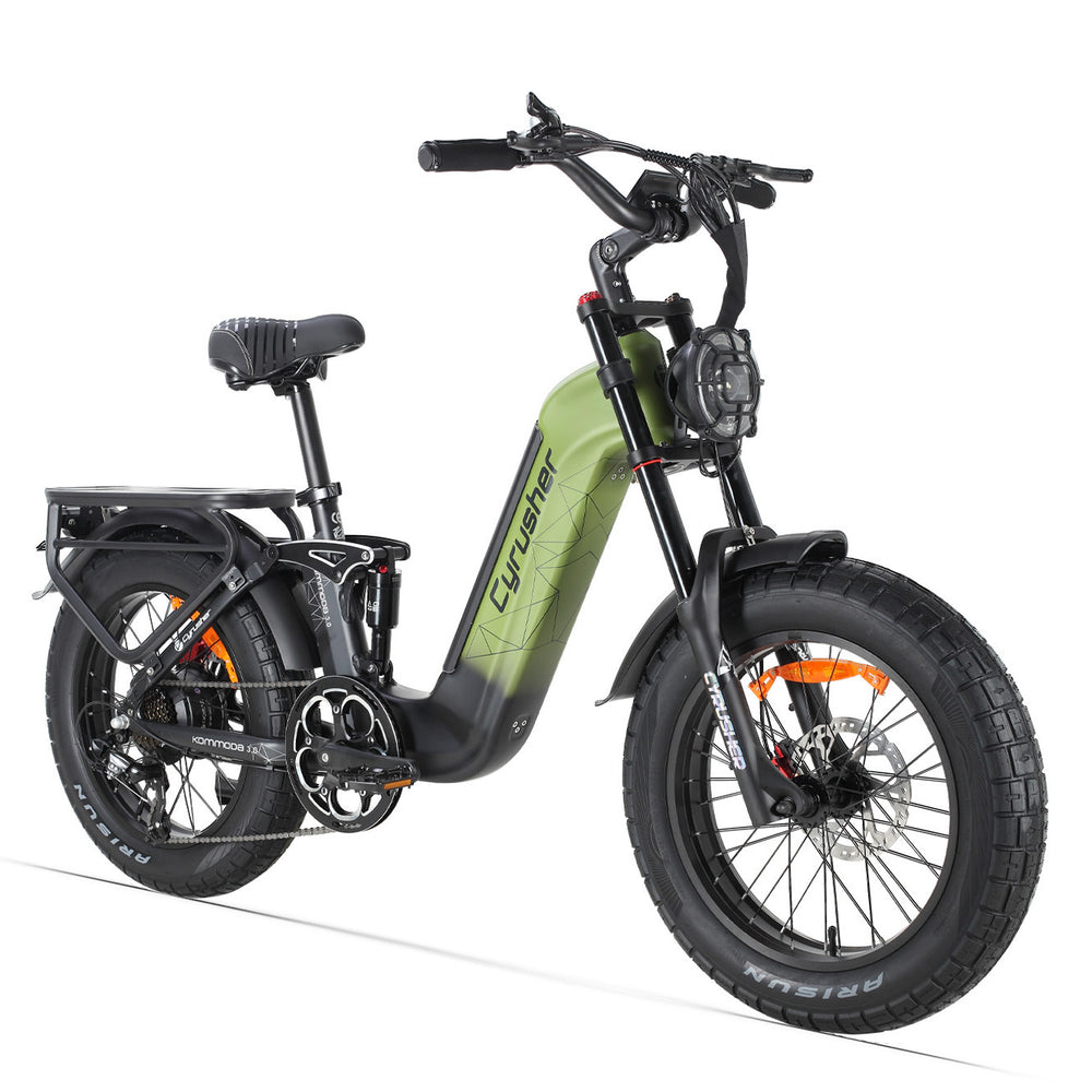 VTT électrique RANDRIDE YG90A pour adultes 1000 W 48 V 17 A en alliage d'aluminium, suspension à quatre bras