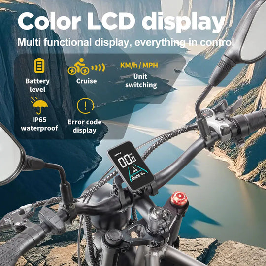 [EU] RANDRIDE DM711 E-motorcycle 1000W*2 Dual Motor 45km/h Speed 48V 20Ah 20*4.0" tires