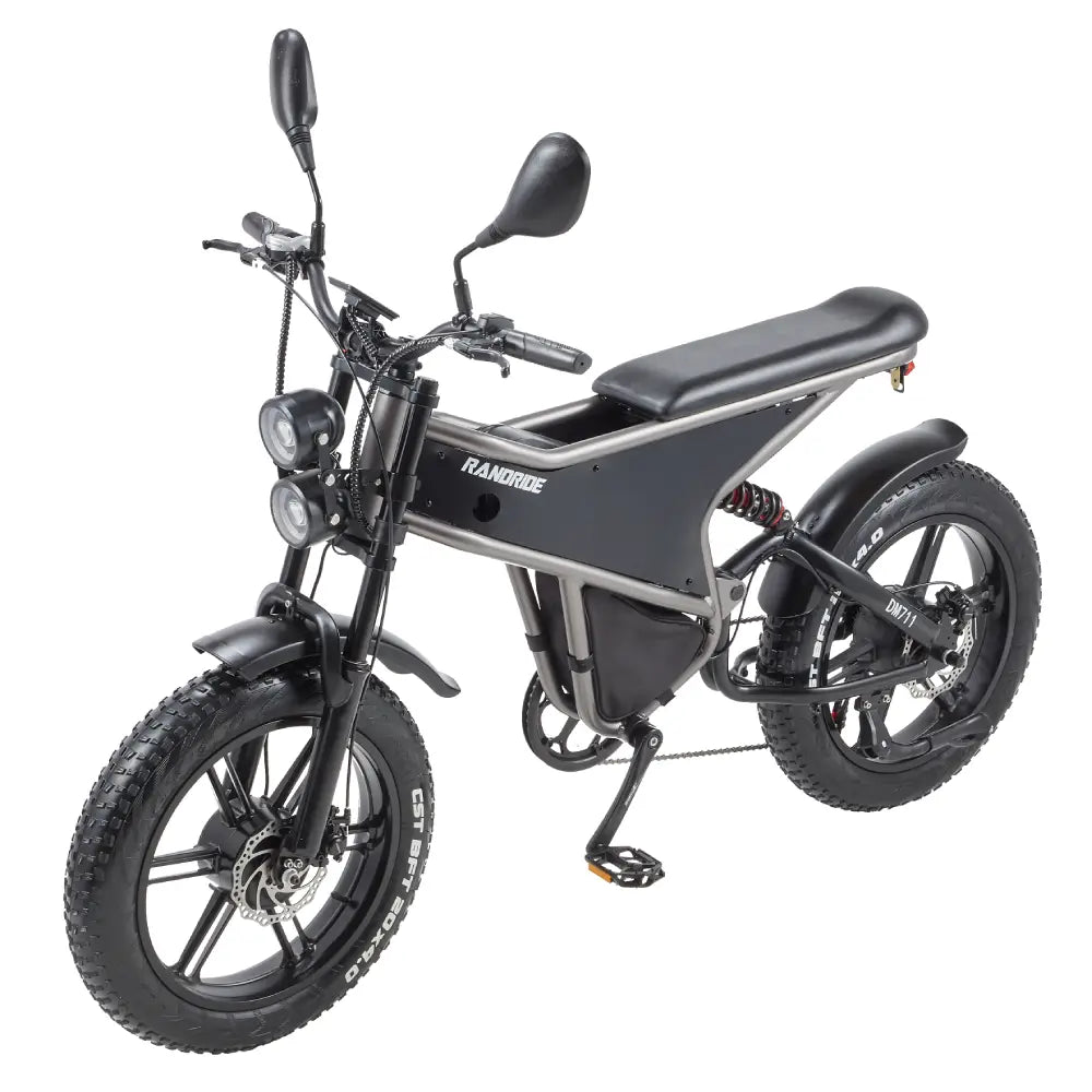 [EU] RANDRIDE DM711 E-motorcycle 1000W*2 Dual Motor 45km/h Speed 48V 20Ah 20*4.0" tires
