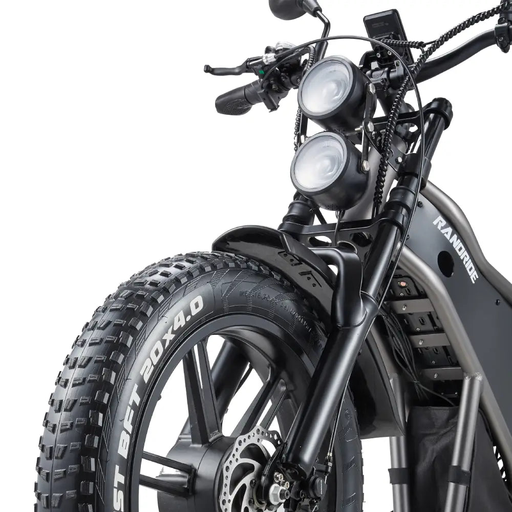 [EU] RANDRIDE DM711 E-motorcycle 1000W*2 Dual Motor 45km/h Speed 48V 20Ah 20*4.0" tires