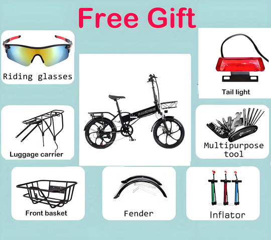 [EU] RANDRIDE YA20 City E-bike 48V 12.8Ah 40-50km Range 20" Tires Foldable