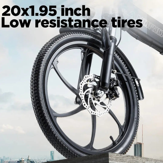 [EU] RANDRIDE YA20 City E-bike 48V 12.8Ah 40-50km Range 20" Tires Foldable