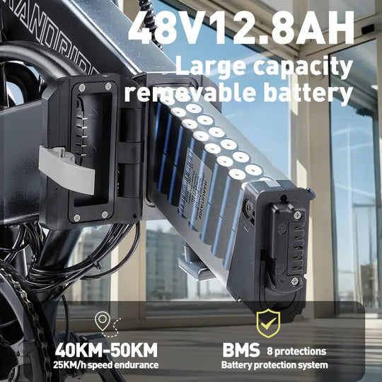 [EU] RANDRIDE YA20 City E-bike 48V 12.8Ah 40-50km Range 20" Tires Foldable