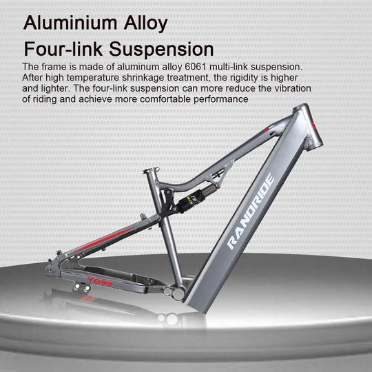 RANDRIDE YG90A E-Mountainbike 48V 17Ah 40-90KM Range Hydraulic brakes 27.5" Tires