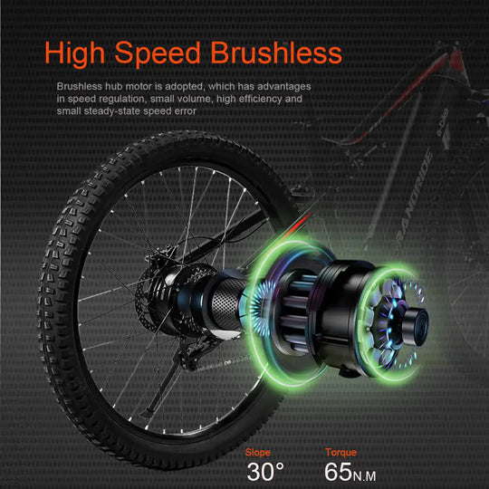 RANDRIDE YG90A E-Mountainbike 48V 17Ah 40-90KM Range Hydraulic brakes 27.5" Tires