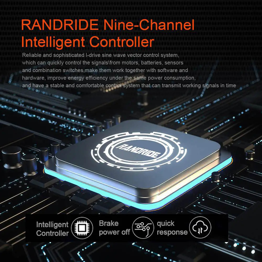 RANDRIDE YG90A E-Mountainbike 48V 17Ah 40-90KM Range Hydraulic brakes 27.5" Tires