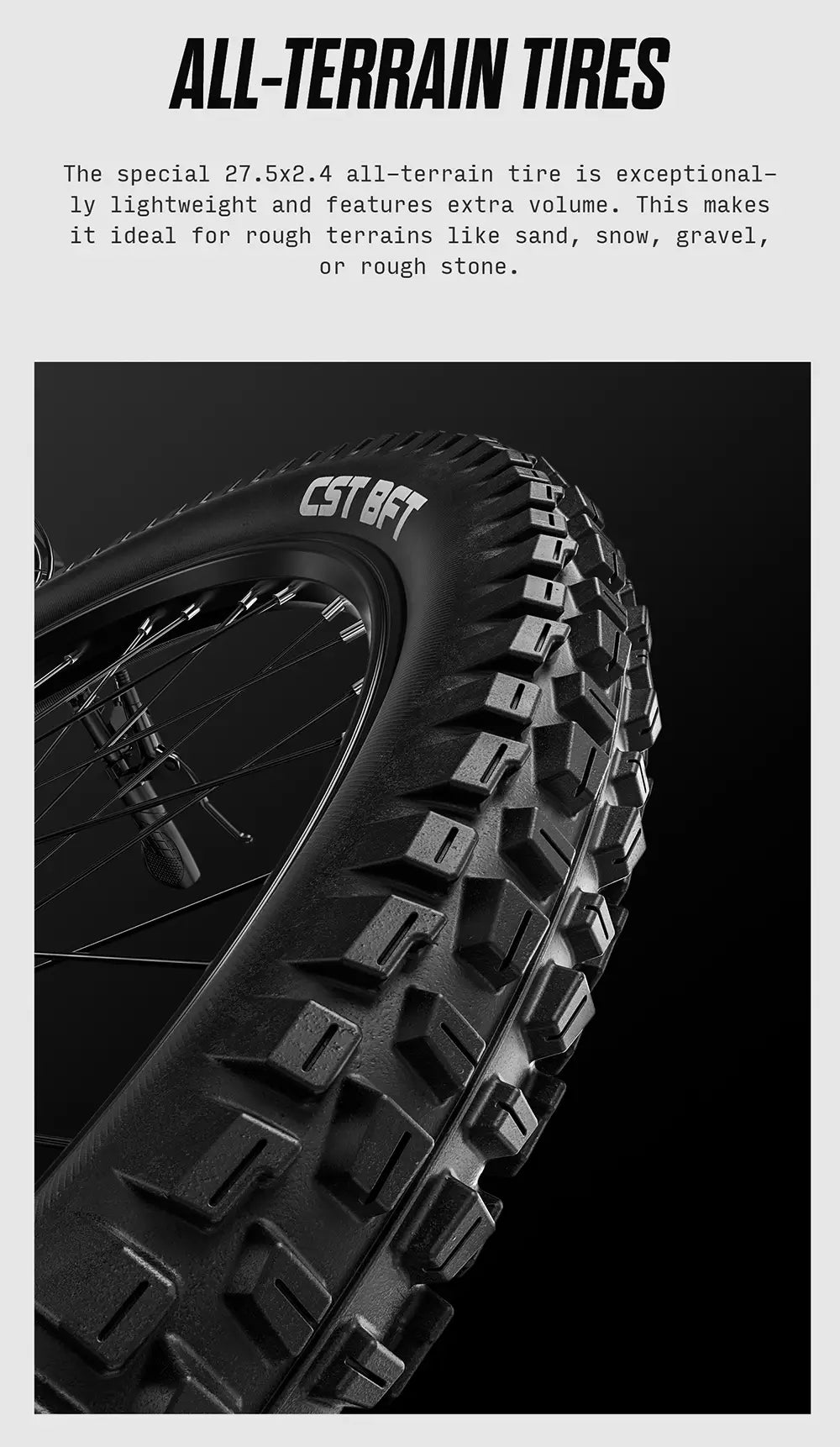 RANDRIDE YS90B E-Mountainbike 48V 13.6Ah 1000W hydraulic brakes 27.5"Aldult E-Bike